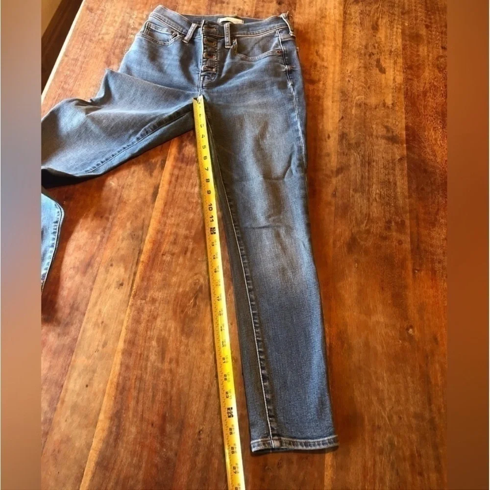 Madewell 9” Mid-Rise Skinny Crop Blue Jeans